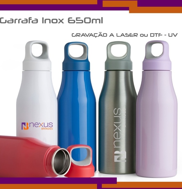 garrafa inox 650ml