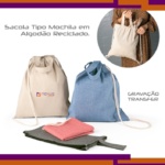 sacochila algodão